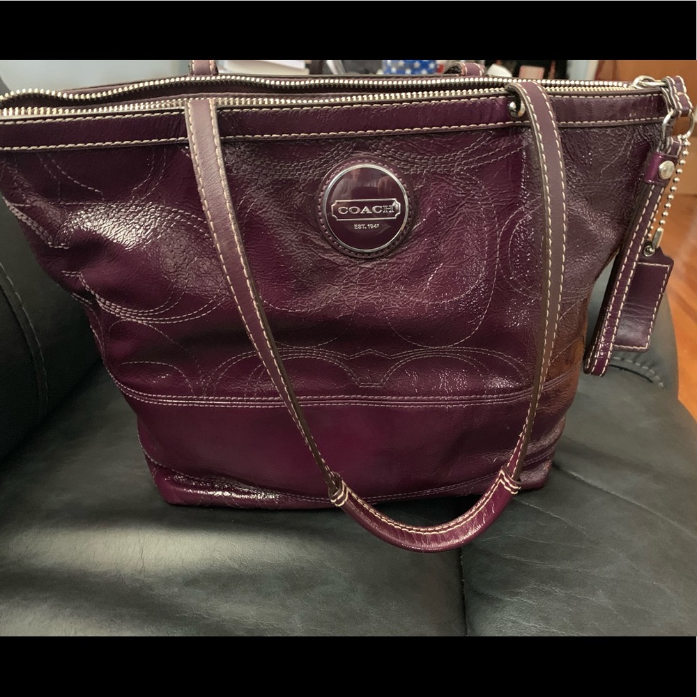 Coach patent leather purse